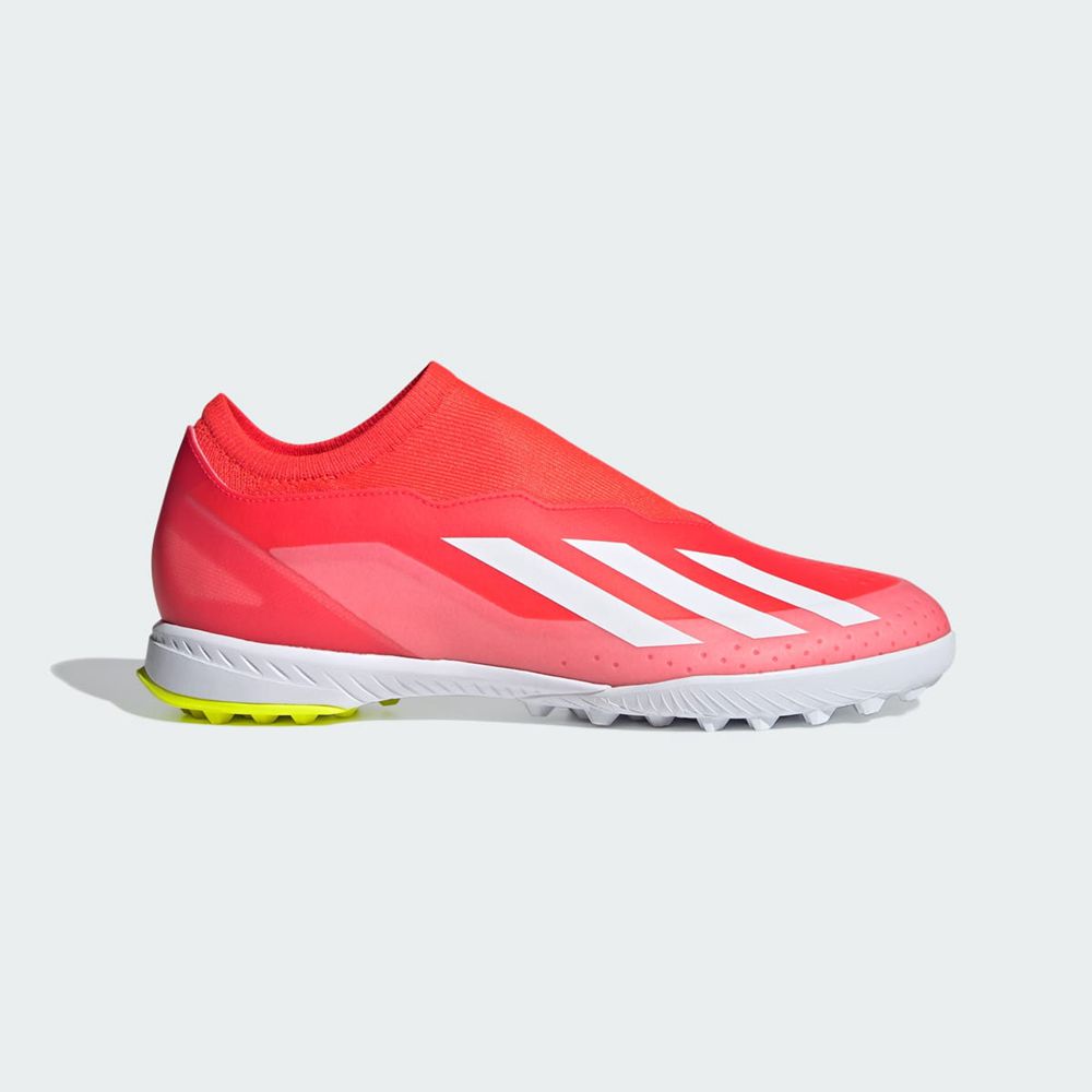 Chaussure de Foot Adidas X Crazyfast League Laceless Turf Rouge Blanche Jaune Femme | JVF-15109899