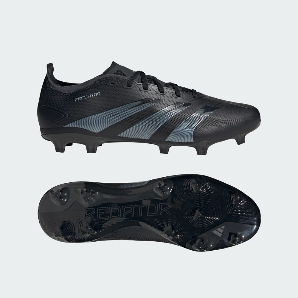 Chaussure de Foot Adidas Predator 24 League Low Firm Ground Noir Grise Femme | LYO-92243609