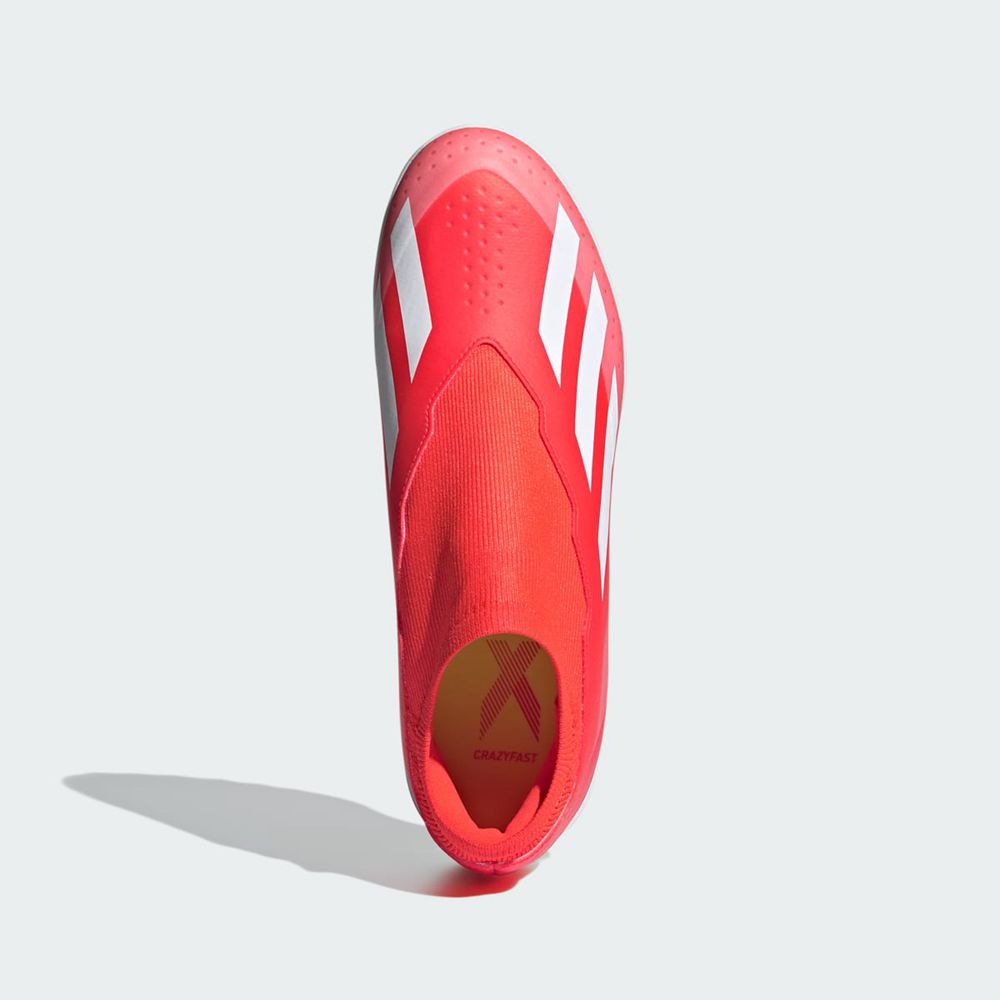 Chaussure de Foot Adidas X Crazyfast League Laceless Turf Rouge Blanche Jaune Femme | JVF-15109899