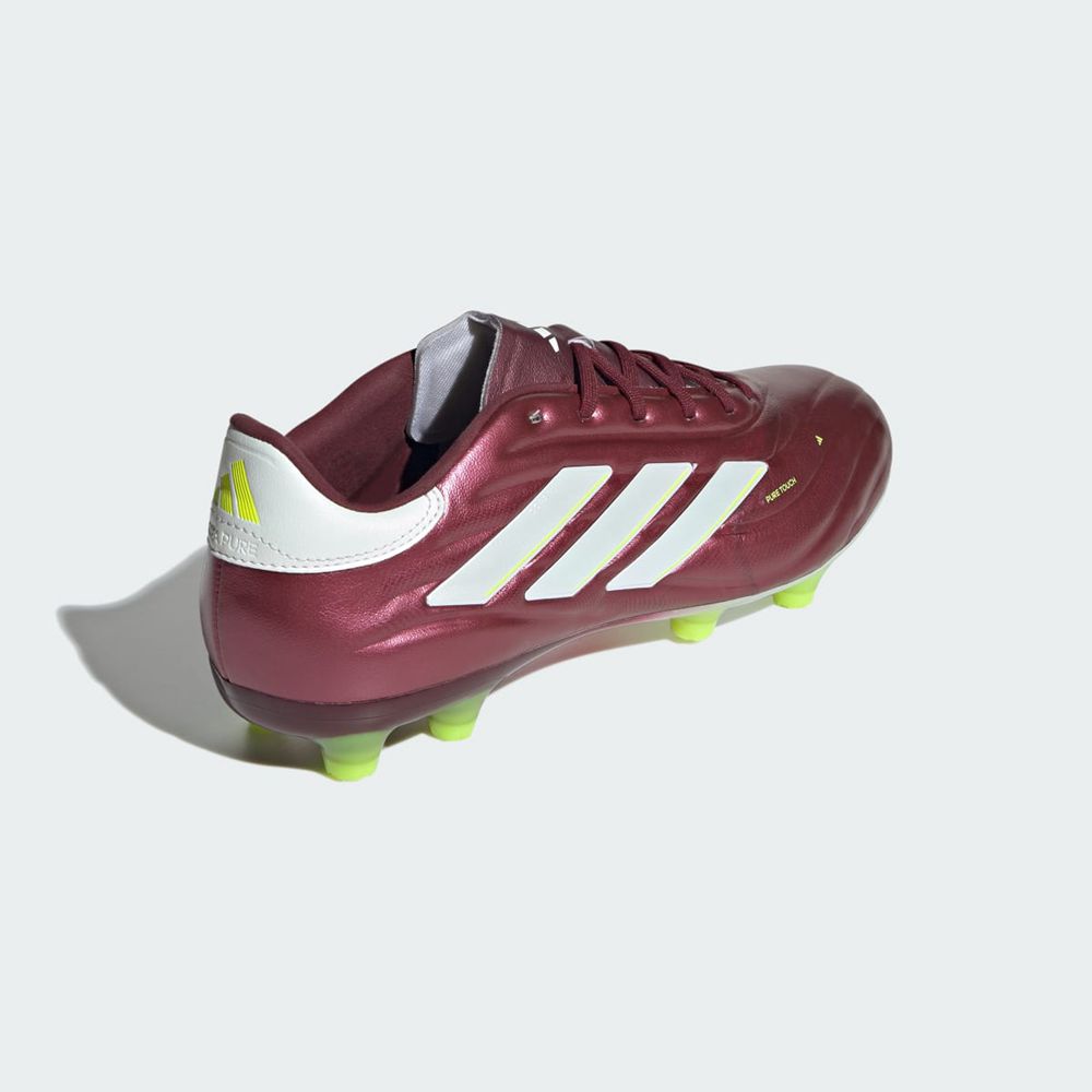 Chaussure de Foot Adidas Copa Pure II Pro Firm Ground Bordeaux Blanche Femme | DAB-85232428