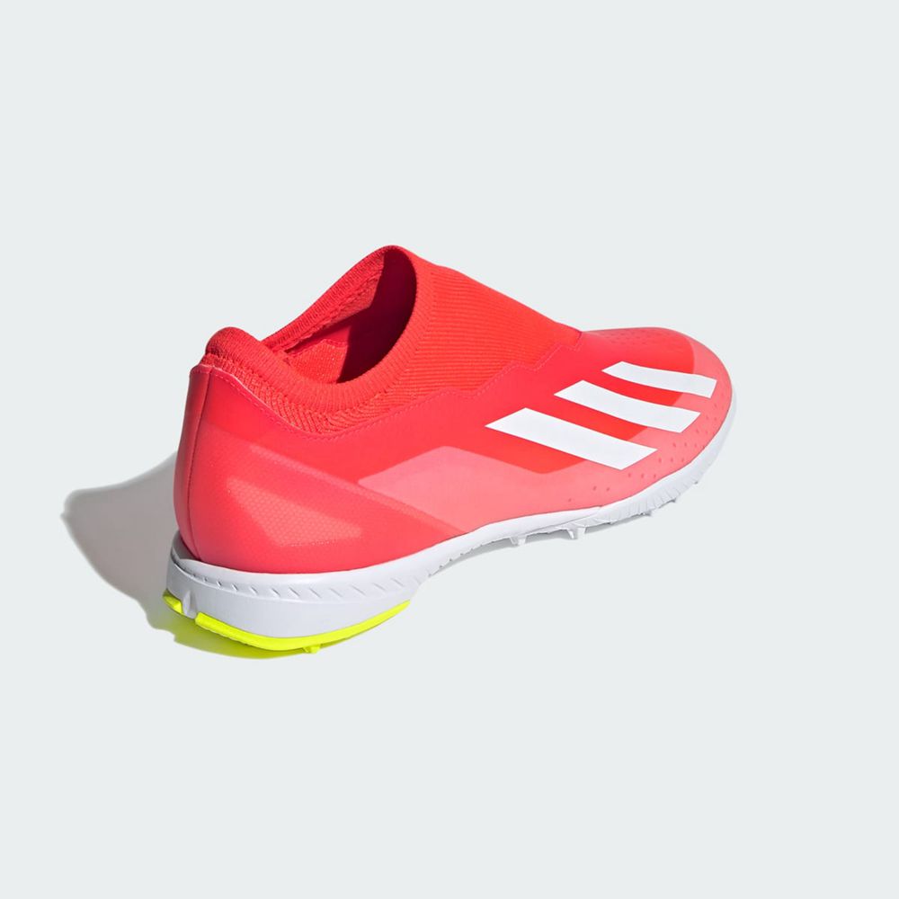 Chaussure de Foot Adidas X Crazyfast League Laceless Turf Rouge Blanche Jaune Femme | JVF-15109899