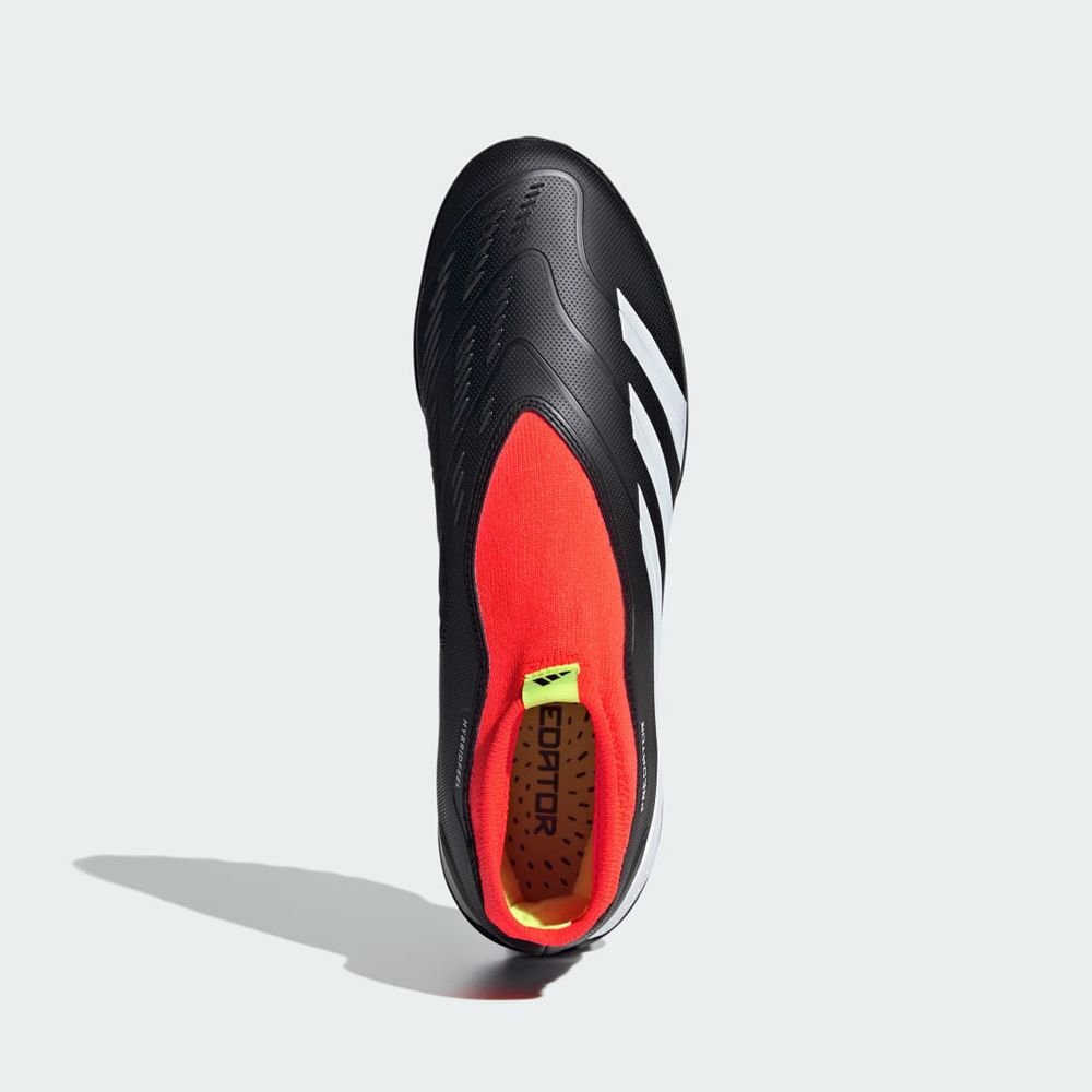 Chaussure de Foot Adidas Predator 24 League Laceless Turf Noir Blanche Rouge Femme | WDW-57283422