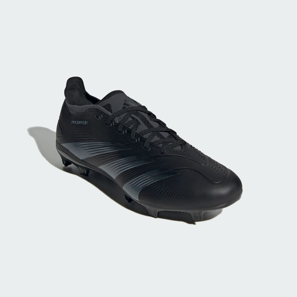 Chaussure de Foot Adidas Predator 24 League Low Firm Ground Noir Grise Femme | LYO-92243609