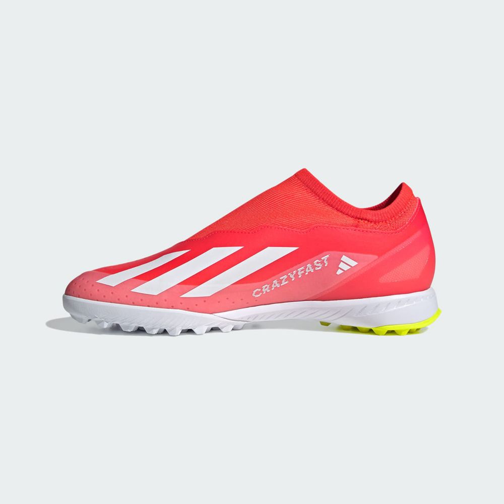 Chaussure de Foot Adidas X Crazyfast League Laceless Turf Rouge Blanche Jaune Femme | JVF-15109899