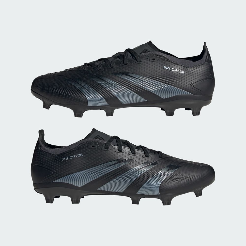 Chaussure de Foot Adidas Predator 24 League Low Firm Ground Noir Grise Femme | LYO-92243609