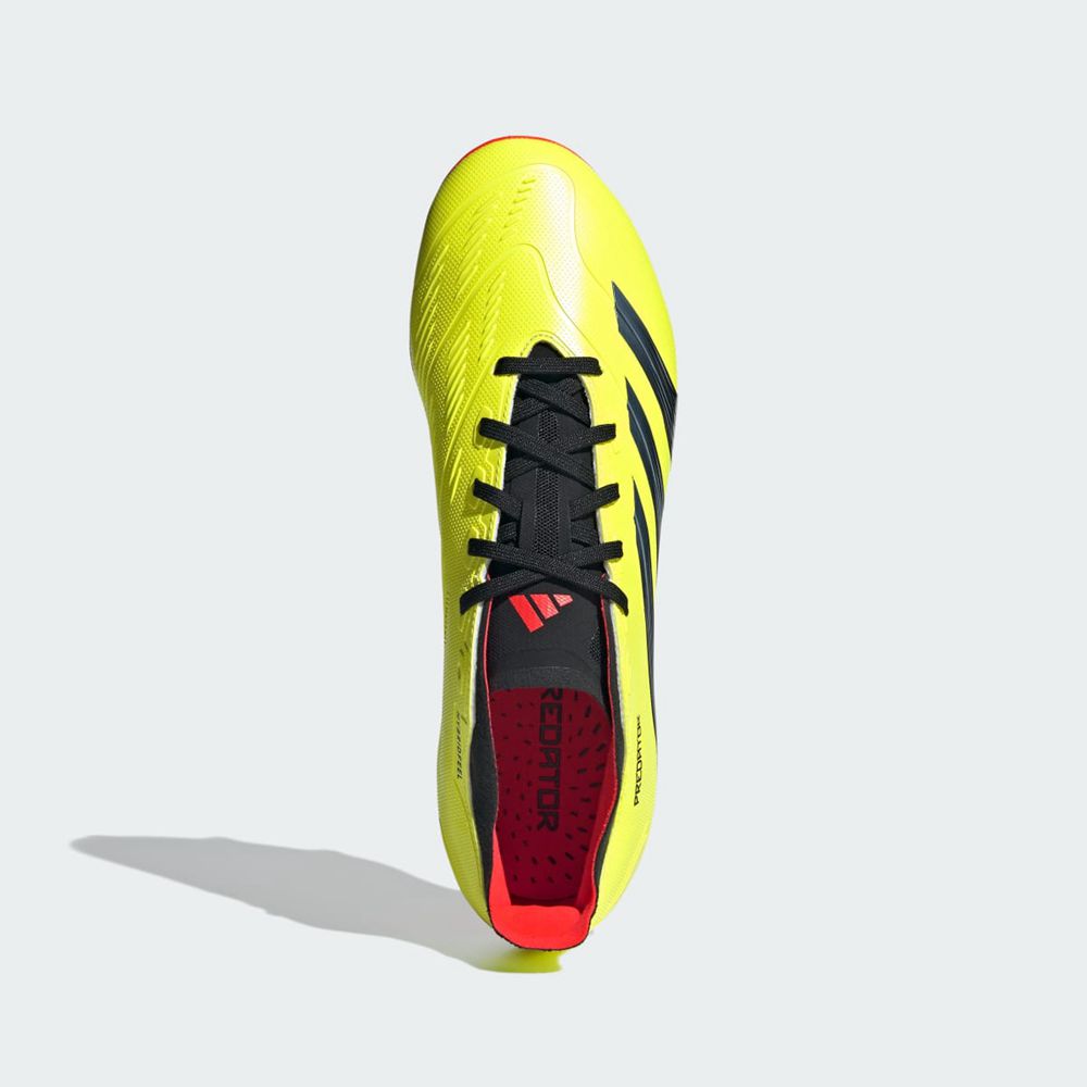 Chaussure de Foot Adidas Predator 24 League Low Firm Ground Jaune Noir Rouge Femme | TCT-97539851