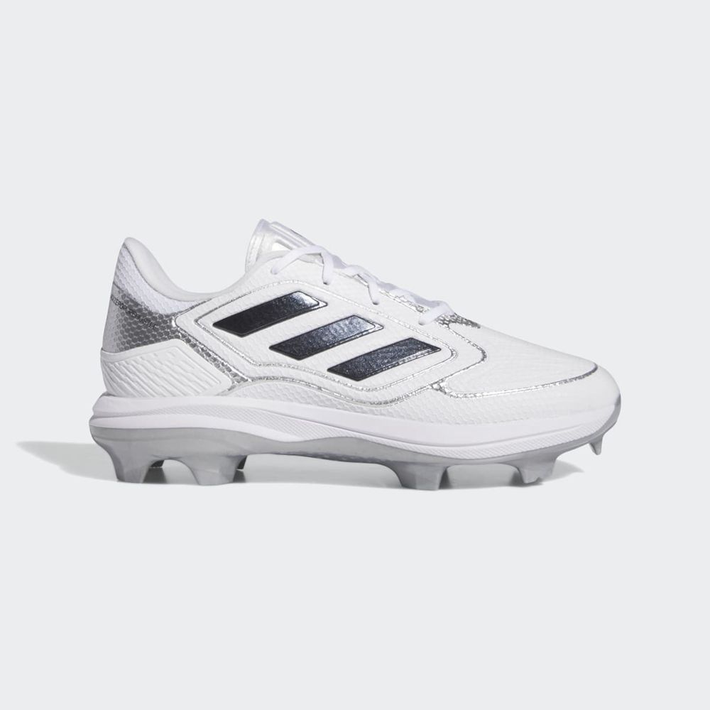 Chaussure de Foot Adidas Adizero Purehustle 3 TPU Blanche Noir Argent Femme | BER-73811549