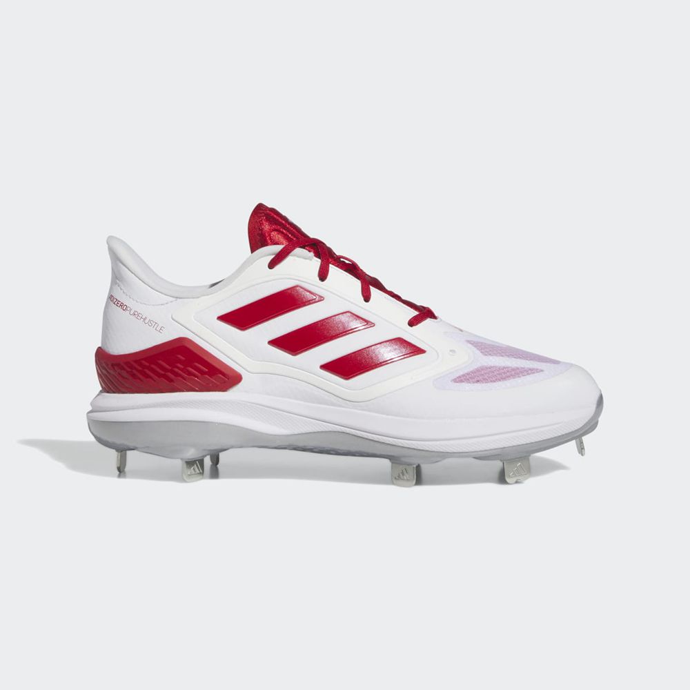 Chaussure de Foot Adidas Adizero Purehustle 3 Elite Blanche Rouge Argent Femme | SZK-66836936