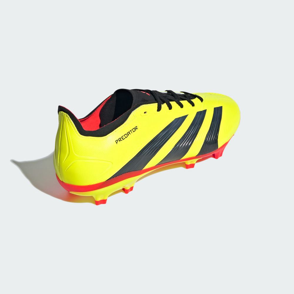 Chaussure de Foot Adidas Predator 24 League Low Firm Ground Jaune Noir Rouge Femme | TCT-97539851