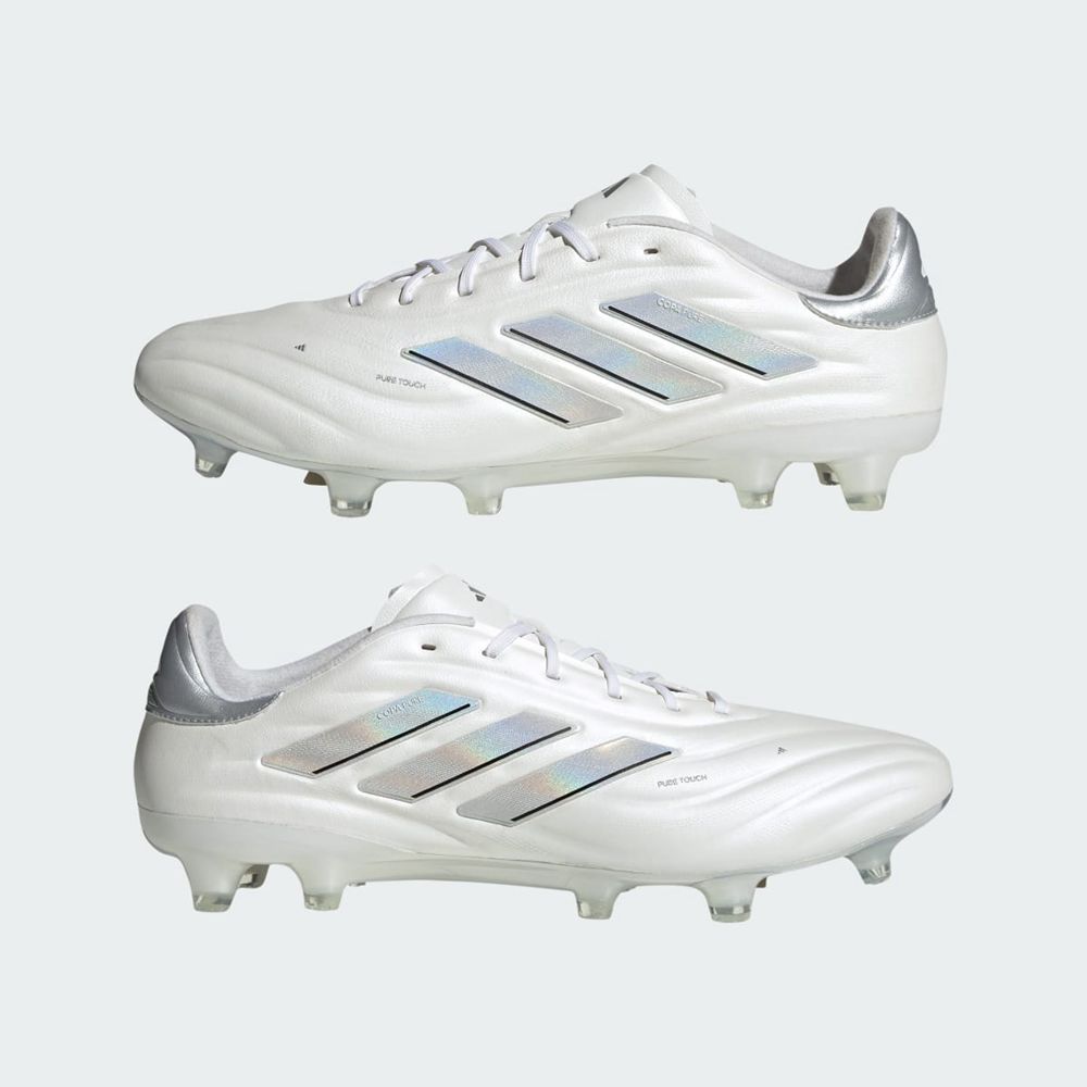 Chaussure de Foot Adidas Copa Pure II Elite Firm Ground Blanche Argent Femme | GEH-75898621