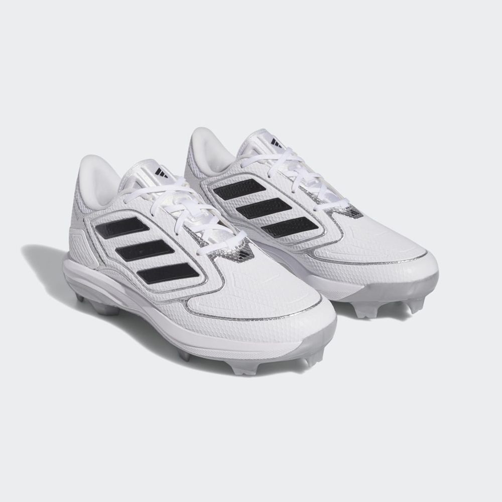 Chaussure de Foot Adidas Adizero Purehustle 3 TPU Blanche Noir Argent Femme | BER-73811549