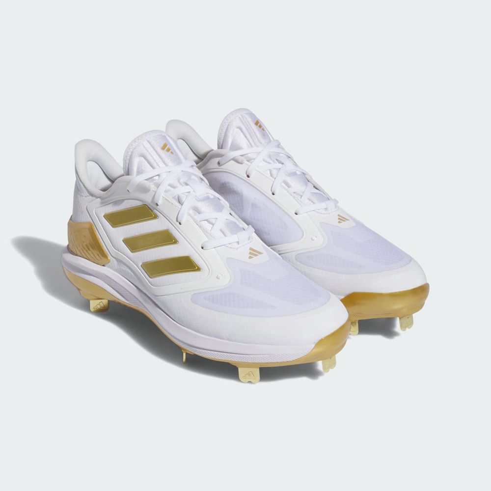 Chaussure de Foot Adidas Adizero Purehustle 3 Elite Blanche Doré Femme | CPA-66760754