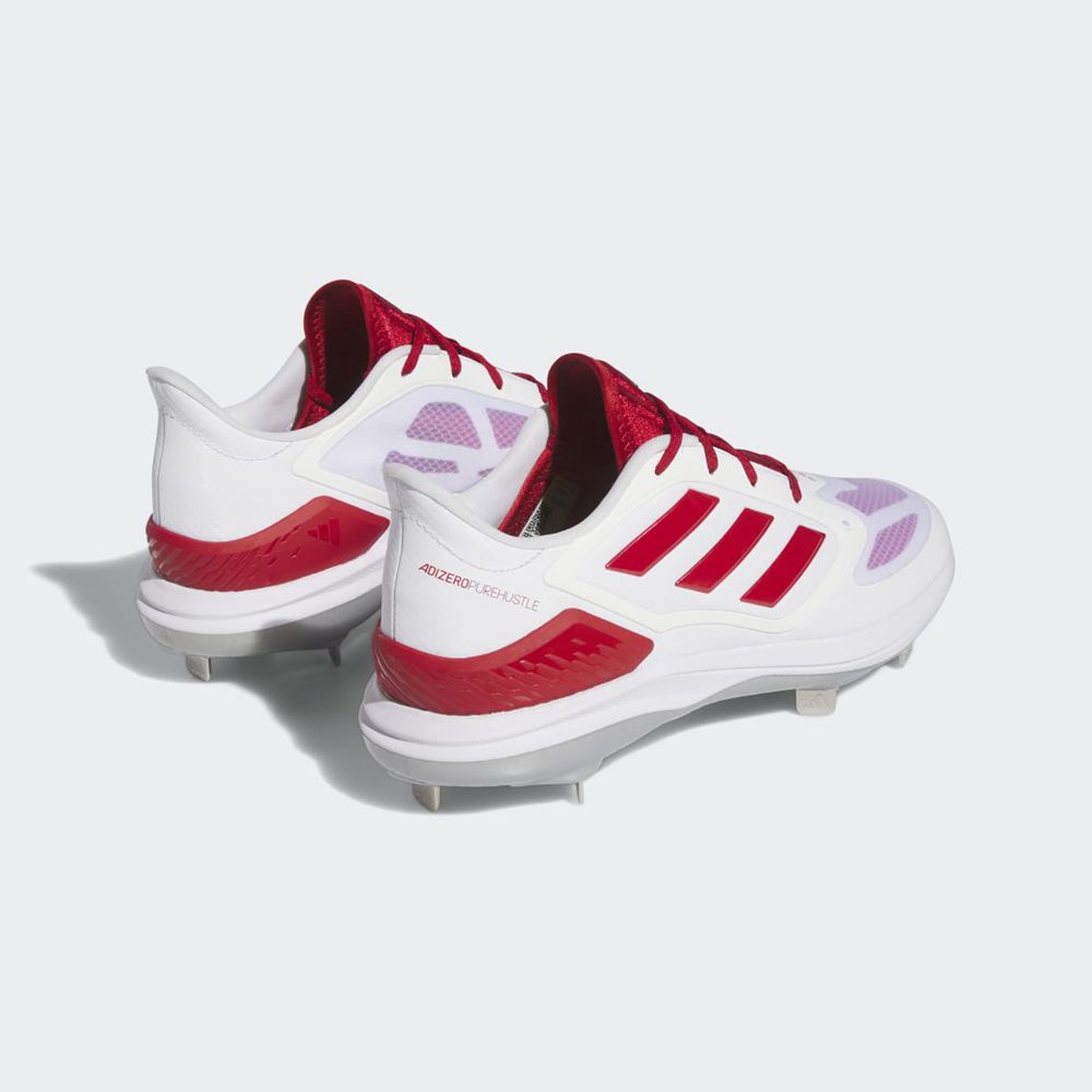 Chaussure de Foot Adidas Adizero Purehustle 3 Elite Blanche Rouge Argent Femme | SZK-66836936