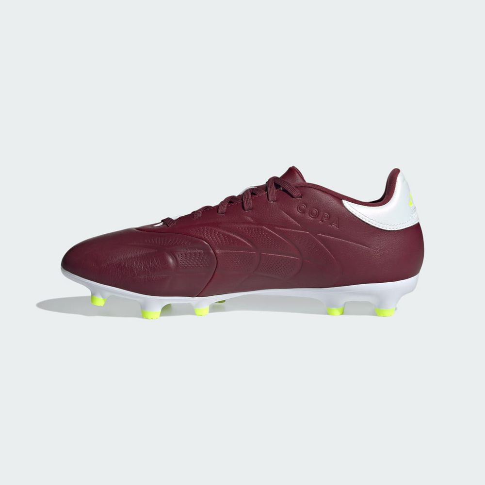 Chaussure de Foot Adidas Copa Pure II League Firm Ground Bordeaux Blanche Jaune Femme | LTZ-42718343