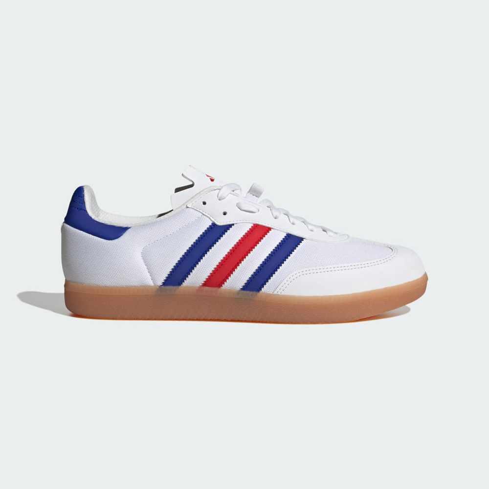 Chaussures Cyclisme Adidas The Velosamba Made With Nature Blanche Bleu Rouge Femme | EGL-36084815