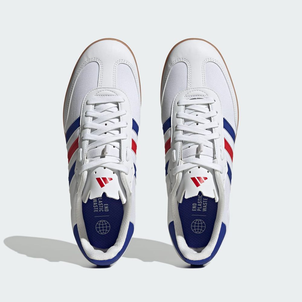 Chaussures Cyclisme Adidas The Velosamba Made With Nature Blanche Bleu Rouge Femme | EGL-36084815