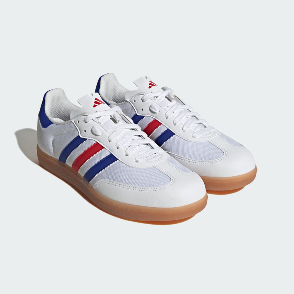 Chaussures Cyclisme Adidas The Velosamba Made With Nature Blanche Bleu Rouge Femme | EGL-36084815