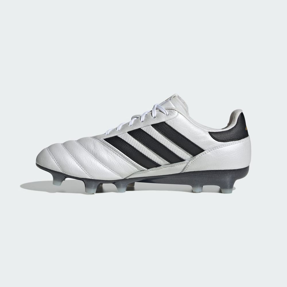 Chaussure de Foot Adidas Copa Icon Firm Ground Blanche Noir Doré Femme | PBU-90081343