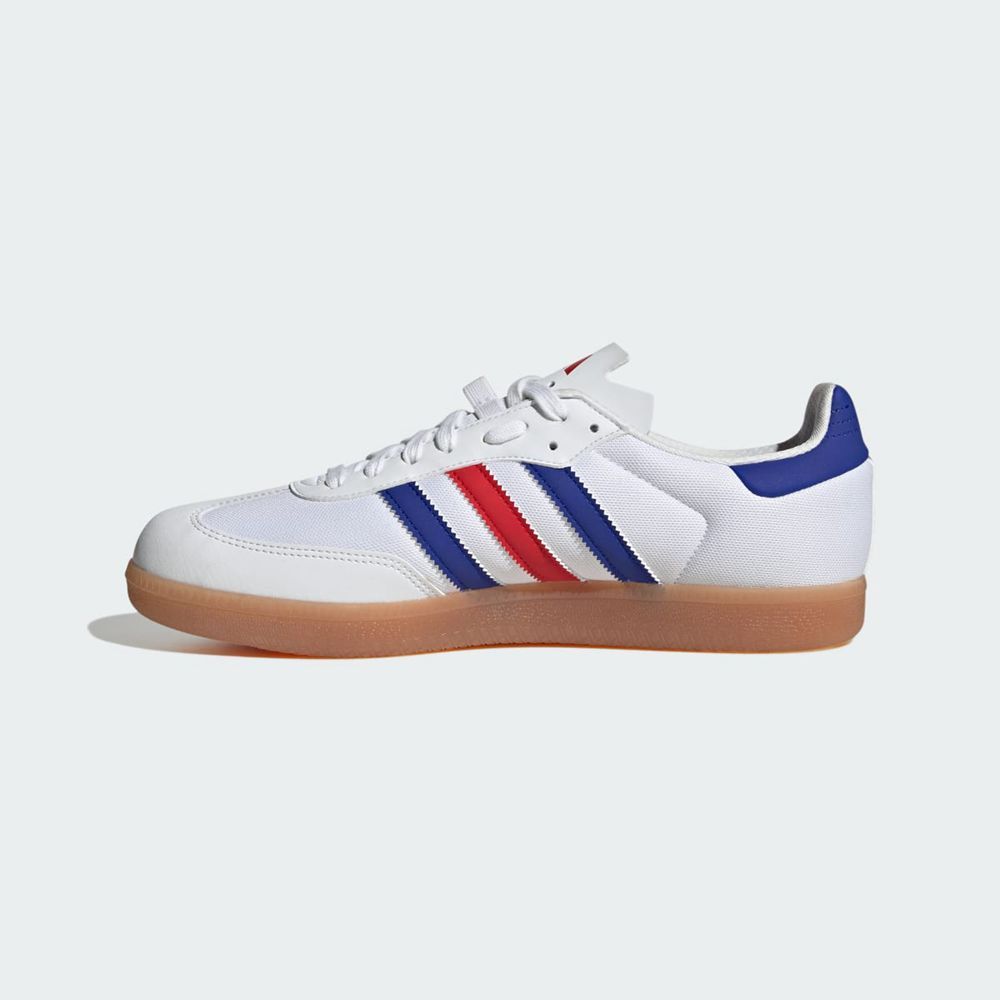 Chaussures Cyclisme Adidas The Velosamba Made With Nature Blanche Bleu Rouge Femme | EGL-36084815