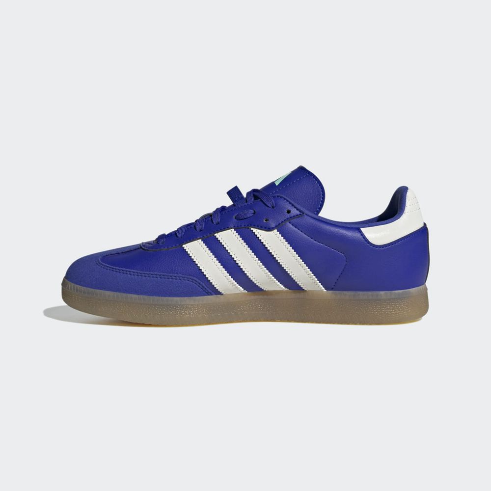 Chaussures Cyclisme Adidas The Velosamba Vegan Bleu Blanche Vert Femme | GPZ-62453732