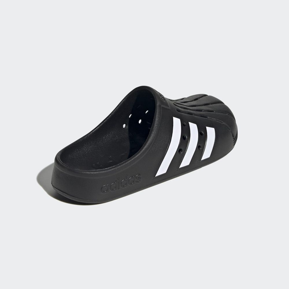 Sabot Adidas Adilette Noir Blanche Femme | JGA-95508357