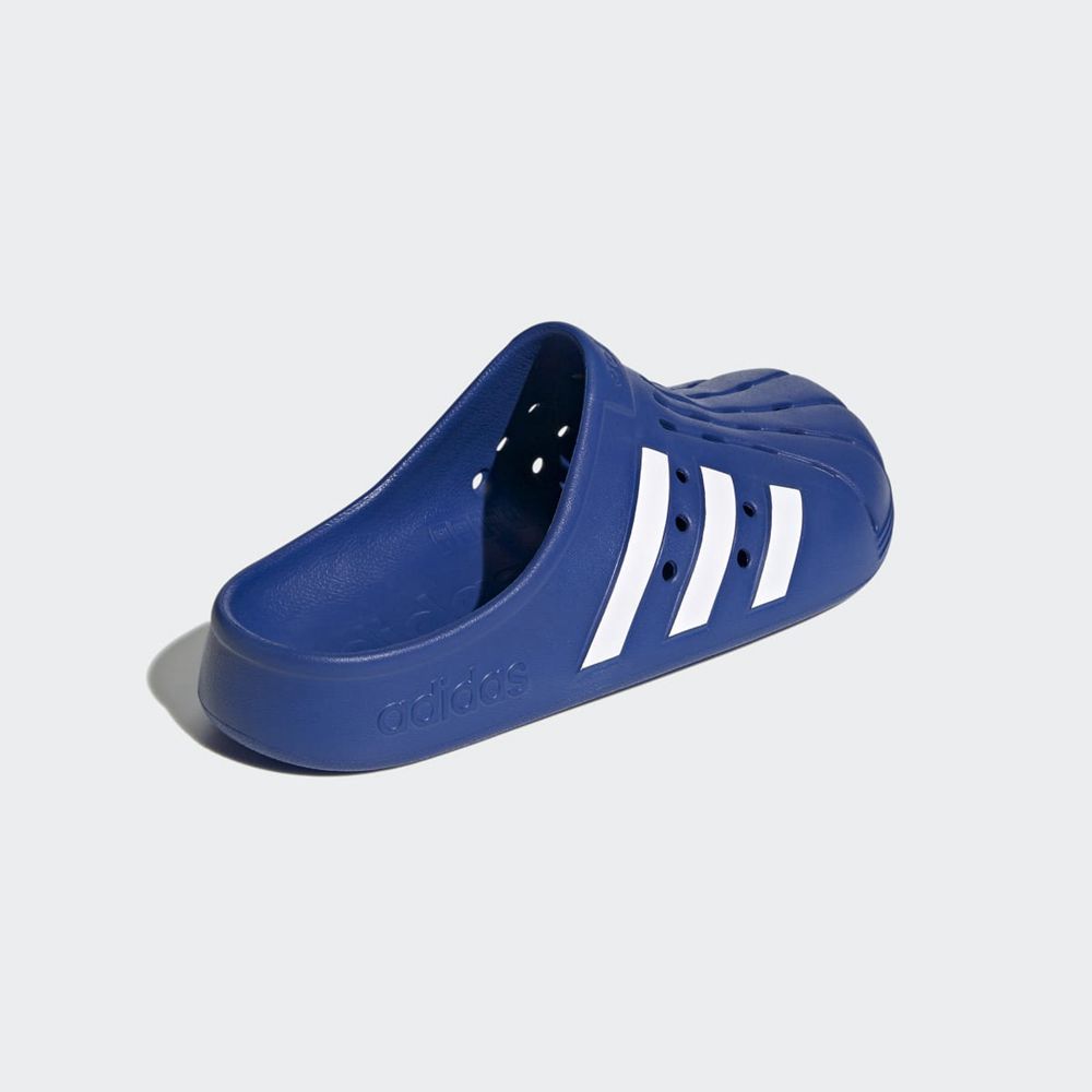 Sabot Adidas Adilette Bleu Blanche Femme | FCC-59337574