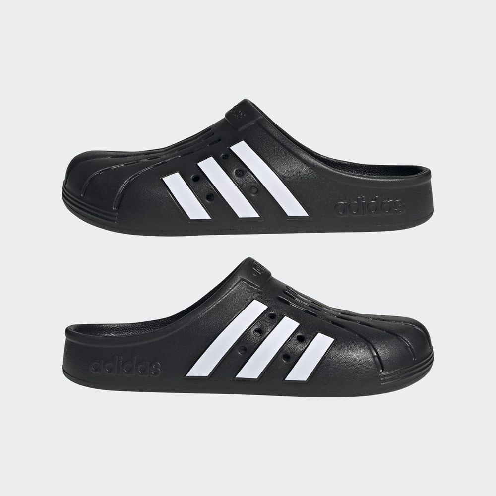 Sabot Adidas Adilette Noir Blanche Femme | JGA-95508357