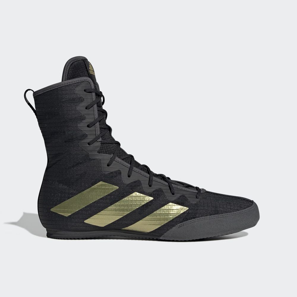 Chaussures De Boxe Adidas Box Hog 4 Noir Doré Grise Femme | AWY-86394482