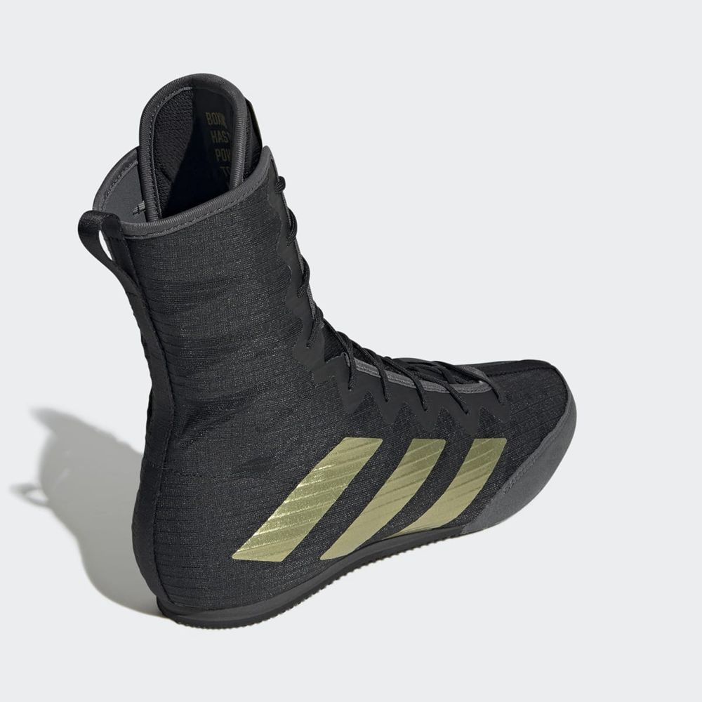 Chaussures De Boxe Adidas Box Hog 4 Noir Doré Grise Femme | AWY-86394482