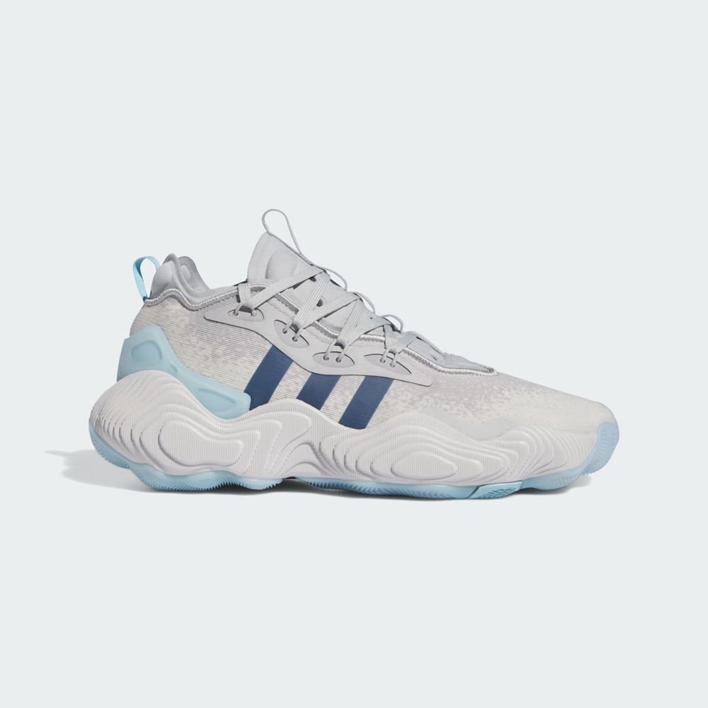 Chaussure Basket Adidas Trae Young 3 Grise Bleu Femme | FMF-84827164