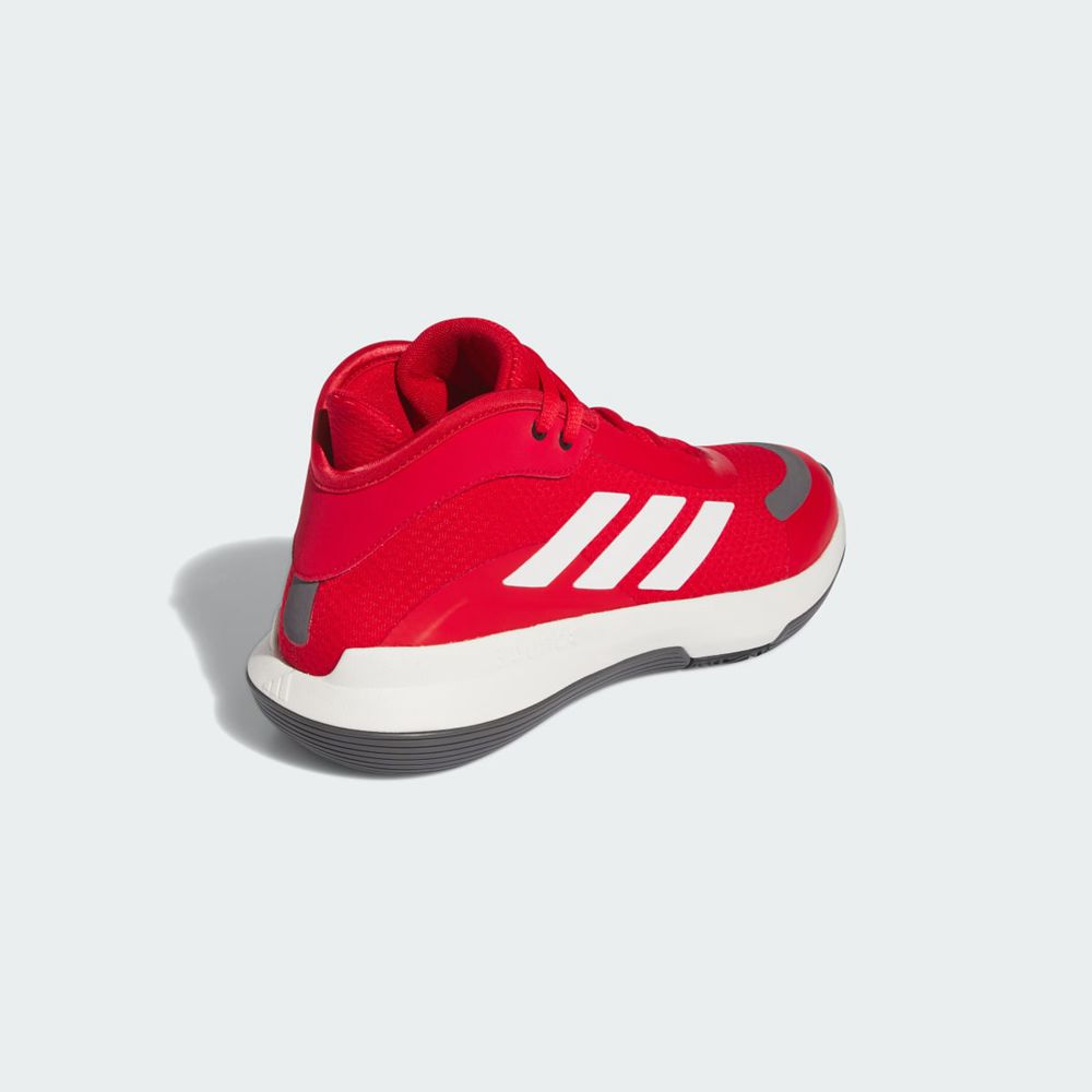 Chaussure Basket Adidas Bounce Legends Low Rouge Blanche Grise Femme | GSK-51032543