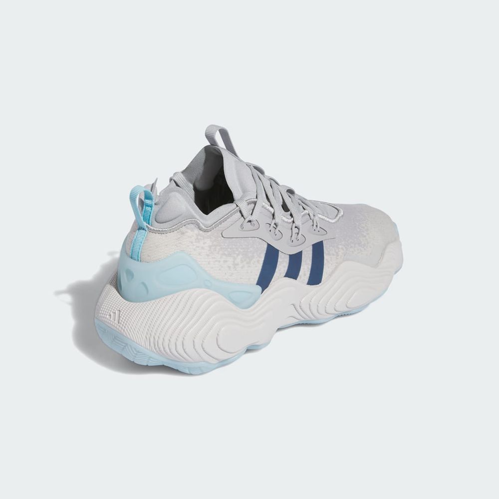 Chaussure Basket Adidas Trae Young 3 Grise Bleu Femme | FMF-84827164