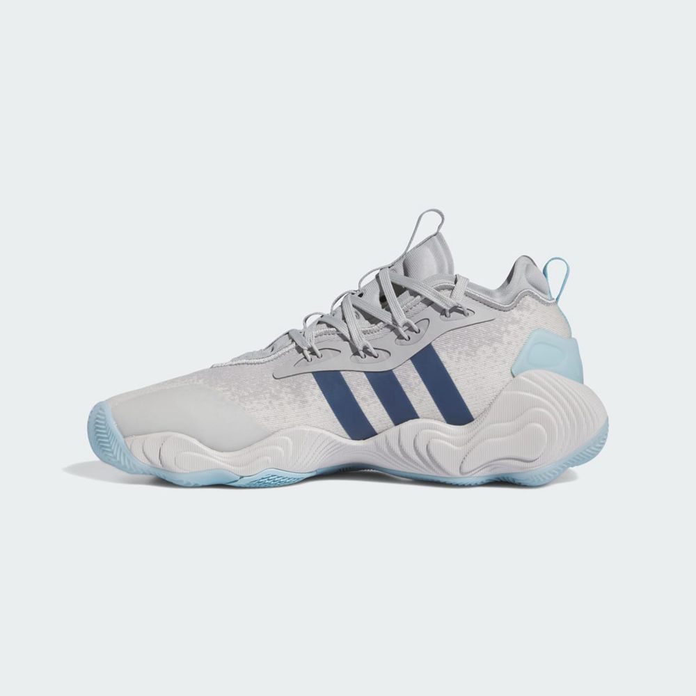 Chaussure Basket Adidas Trae Young 3 Grise Bleu Femme | FMF-84827164