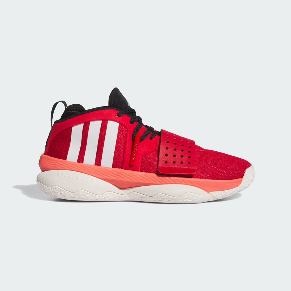 Chaussure Basket Adidas Dame 8 EXTPLY Rouge Blanche Femme | TFA-65397726