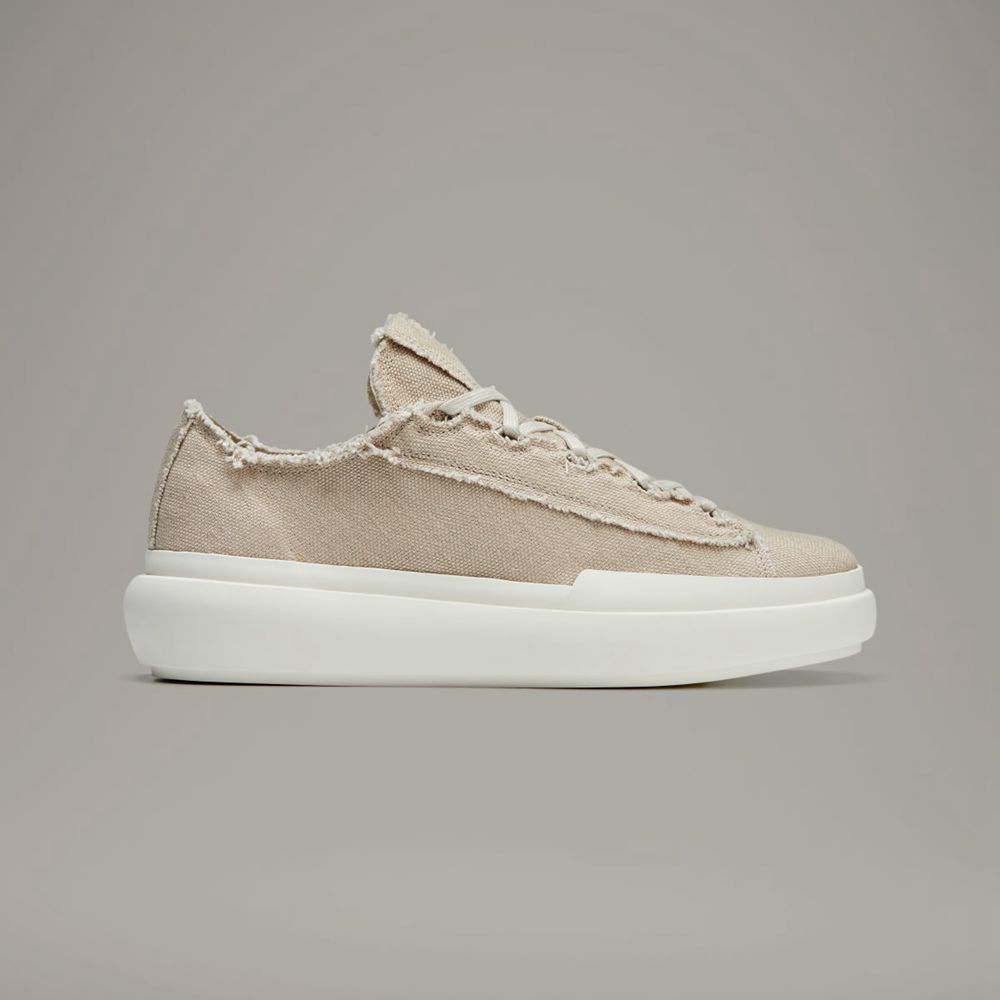 Chaussure Basket Adidas Y-3 Nizza Low Beige Blanche Femme | IQY-60742138