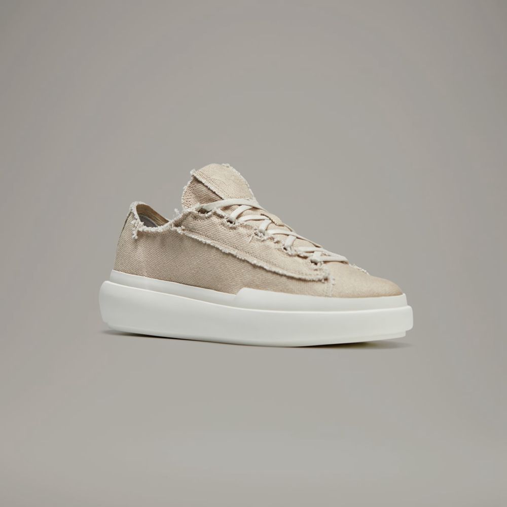 Chaussure Basket Adidas Y-3 Nizza Low Beige Blanche Femme | IQY-60742138