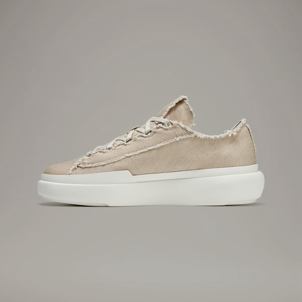 Chaussure Basket Adidas Y-3 Nizza Low Beige Blanche Femme | IQY-60742138