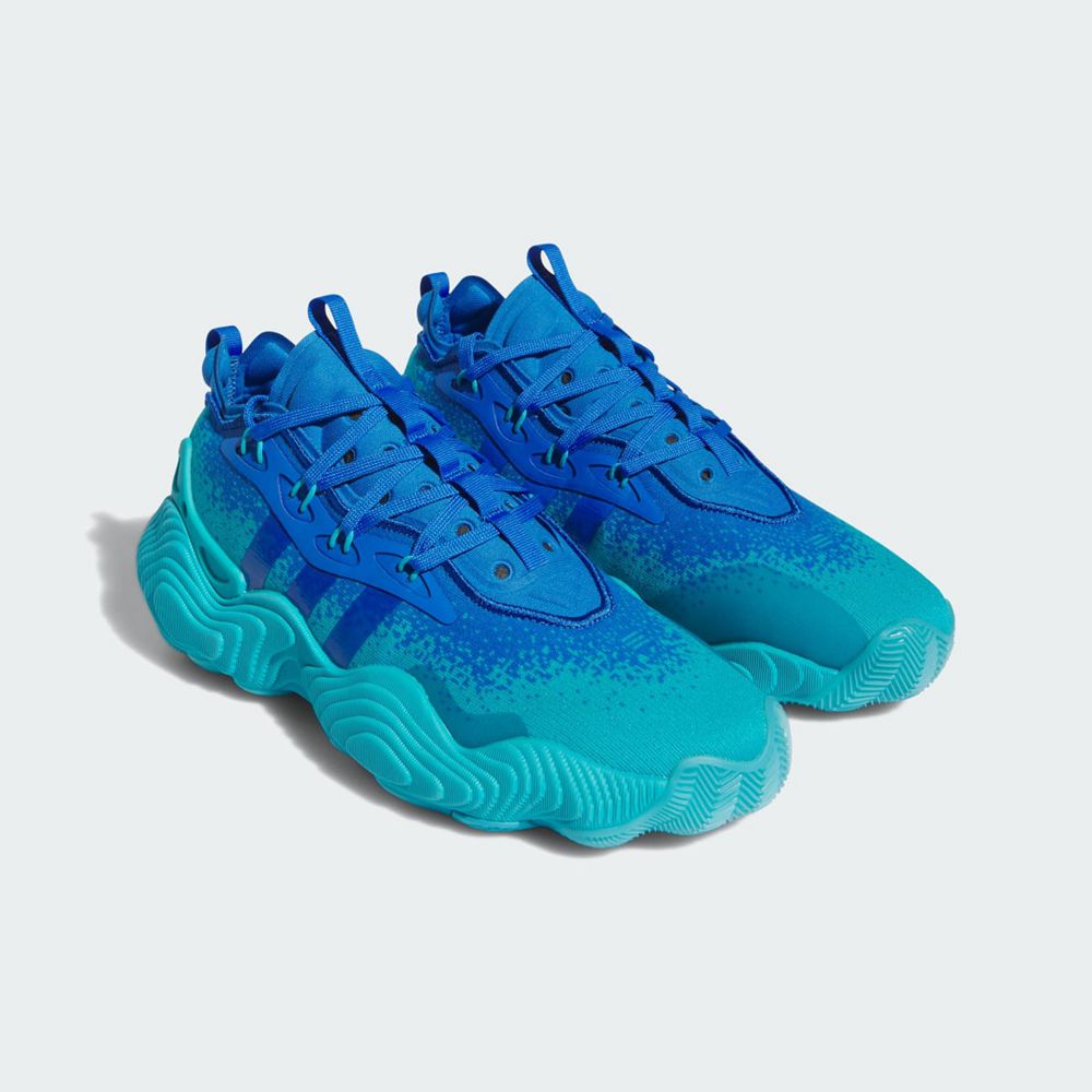 Chaussure Basket Adidas Trae Young 3 Bleu Bleu Femme | MHA-86618319