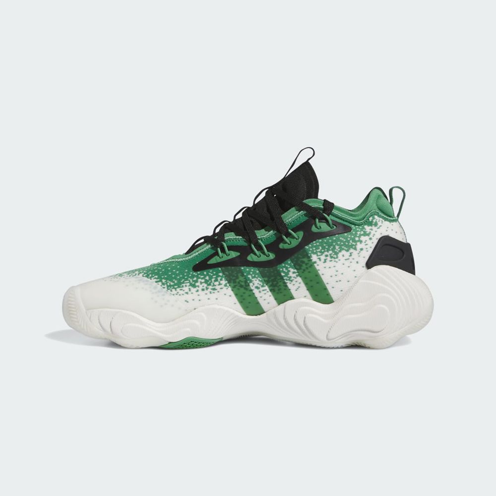 Chaussure Basket Adidas Trae Young 3 Blanche Vert Noir Femme | XZM-74796968