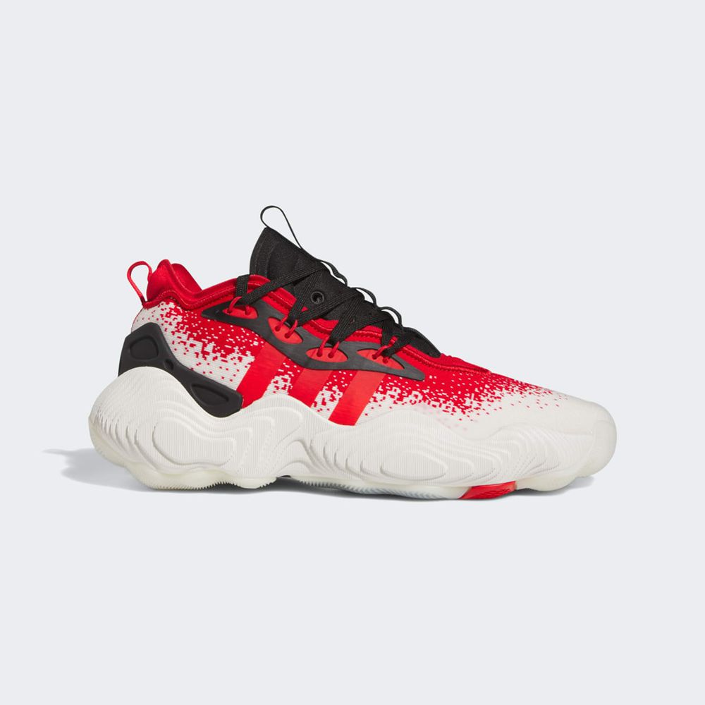 Chaussure Basket Adidas Trae Young 3 Blanche Rouge Noir Femme | OSO-69278317