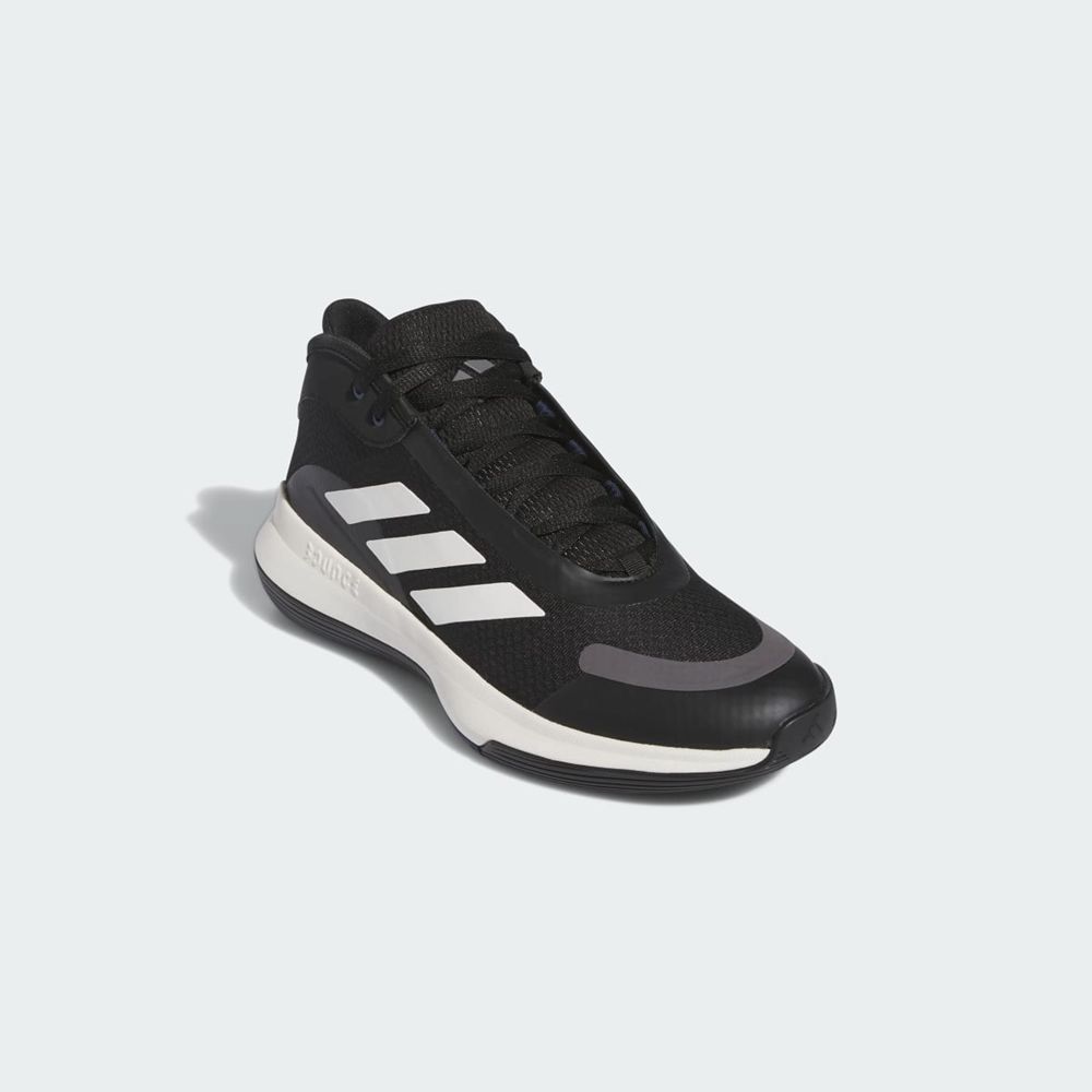 Chaussure Basket Adidas Bounce Legends Low Noir Blanche Grise Femme | VSJ-93318071