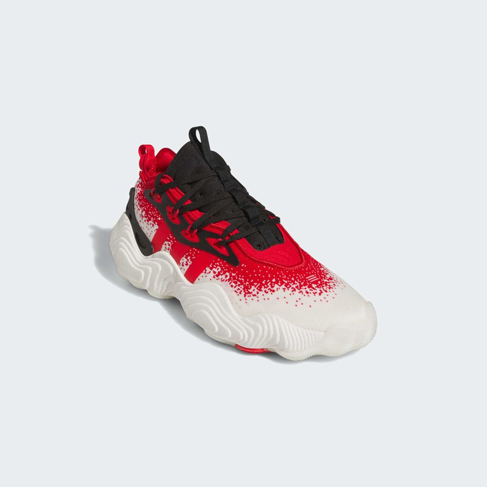 Chaussure Basket Adidas Trae Young 3 Blanche Rouge Noir Femme | OSO-69278317