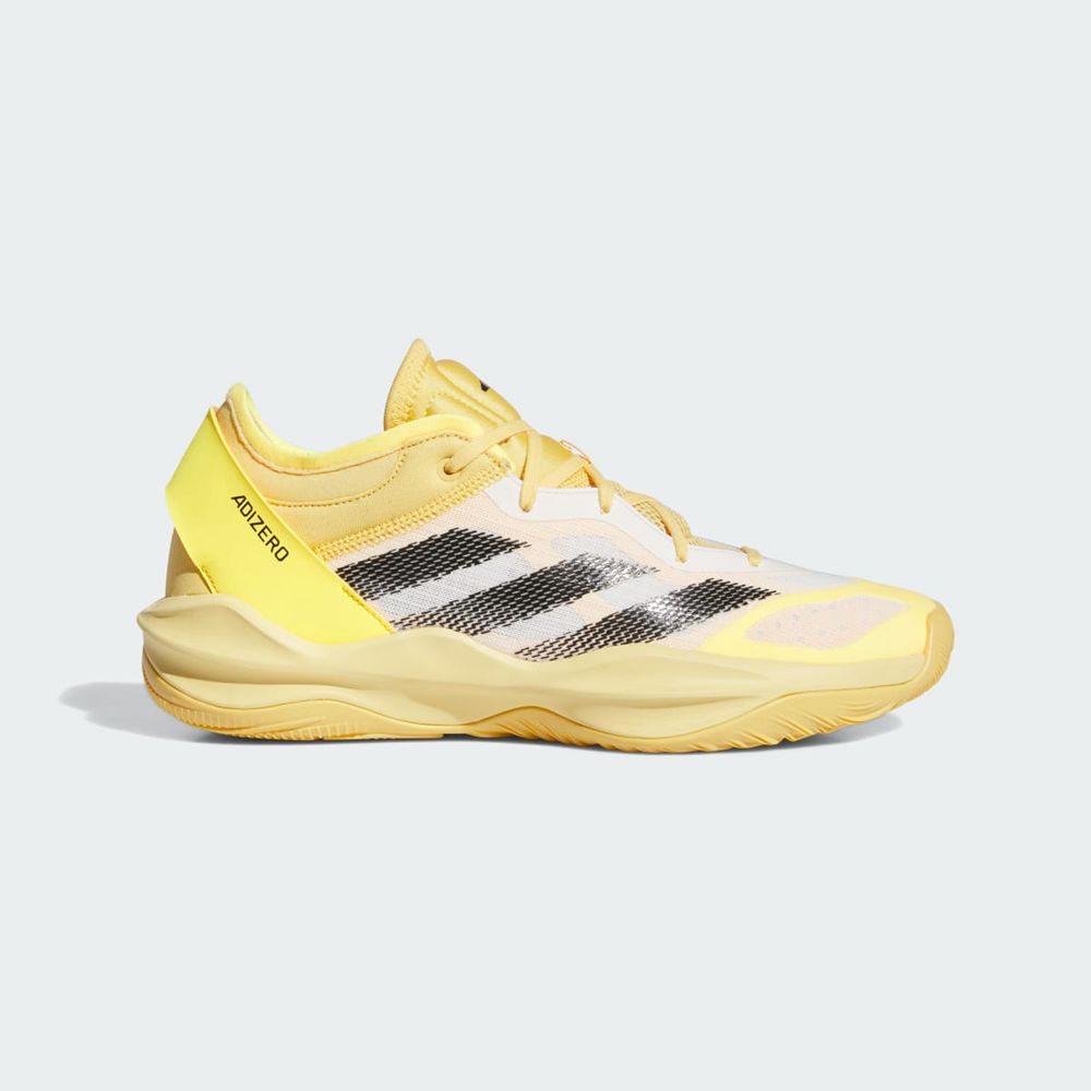 Chaussure Basket Adidas Adizero Select 2.0 Low Jaune Noir Blanche Femme | QGT-38446184