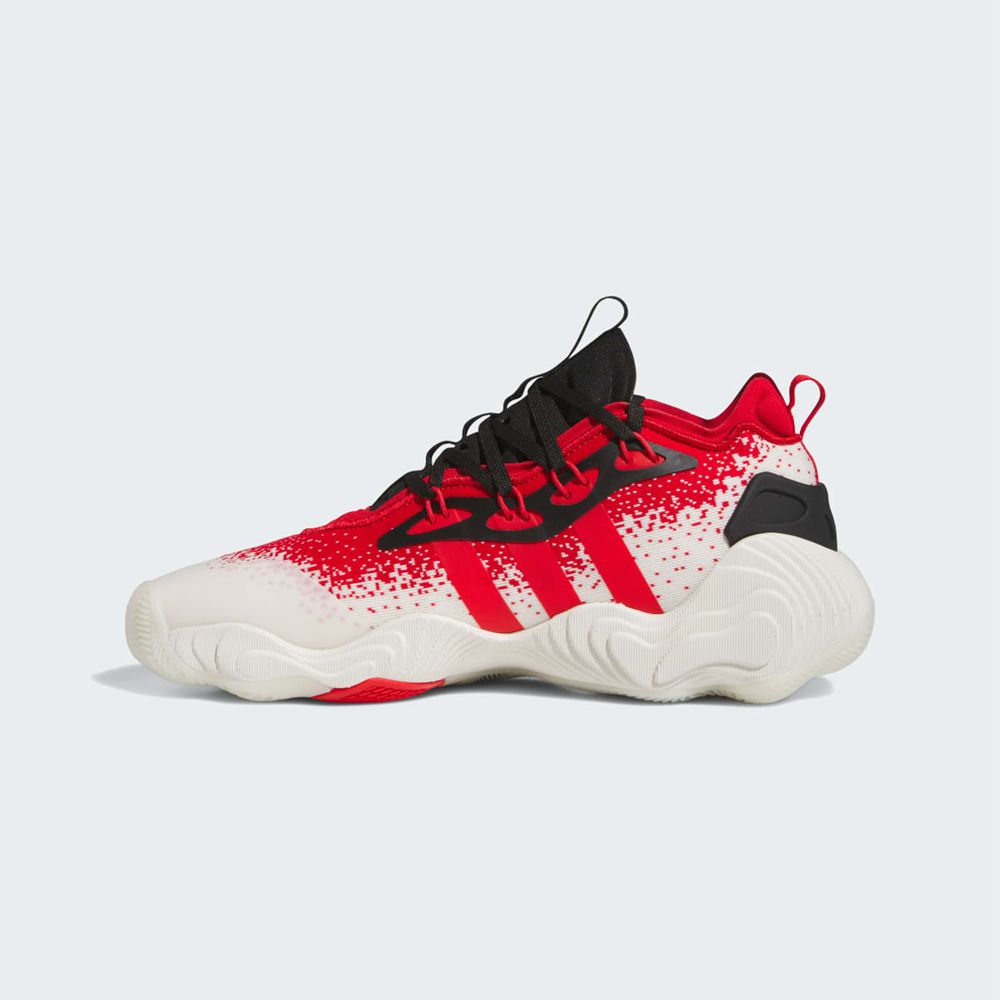 Chaussure Basket Adidas Trae Young 3 Blanche Rouge Noir Femme | OSO-69278317