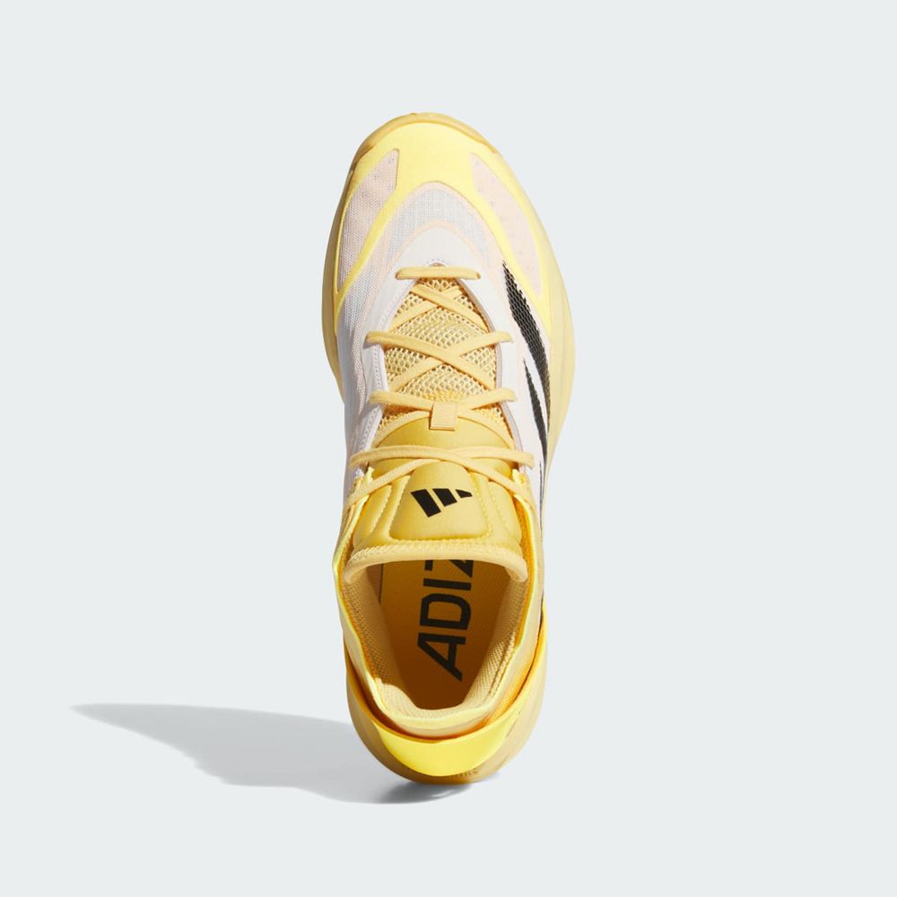 Chaussure Basket Adidas Adizero Select 2.0 Low Jaune Noir Blanche Femme | QGT-38446184