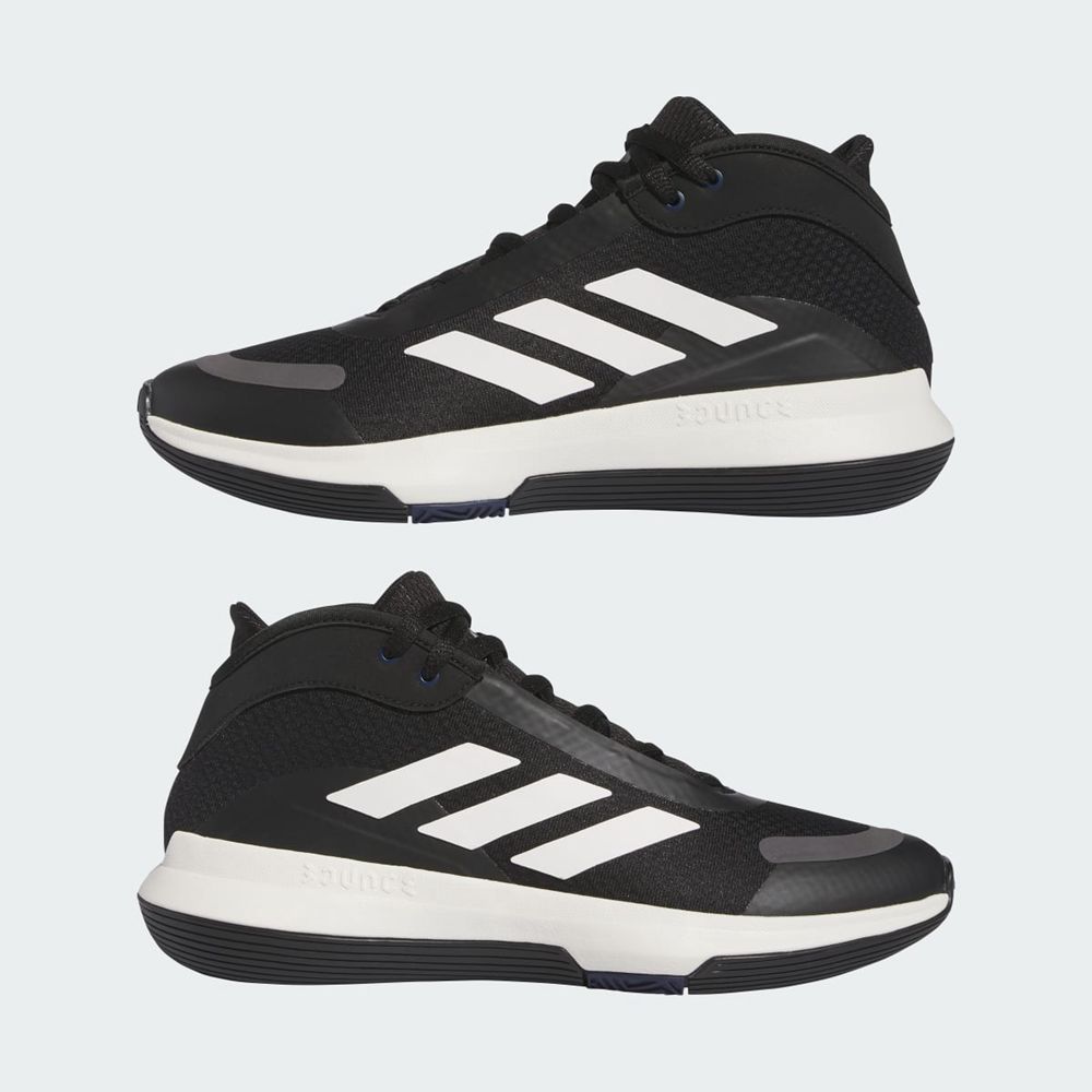 Chaussure Basket Adidas Bounce Legends Low Noir Blanche Grise Femme | VSJ-93318071