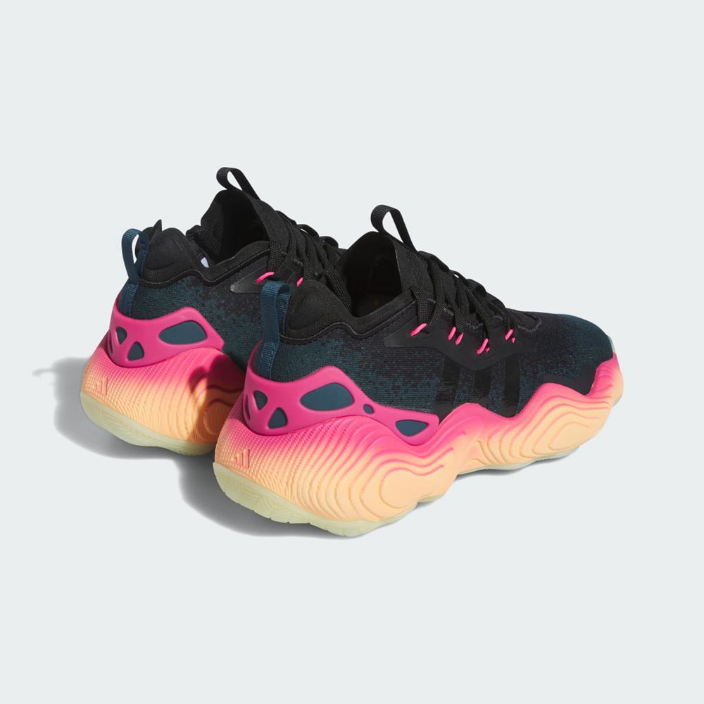 Chaussure Basket Adidas Trae Young 3 Rose Noir Orange Femme | WOS-71572368