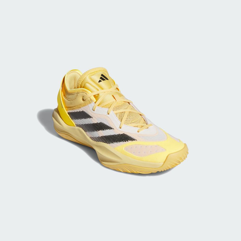 Chaussure Basket Adidas Adizero Select 2.0 Low Jaune Noir Blanche Femme | QGT-38446184