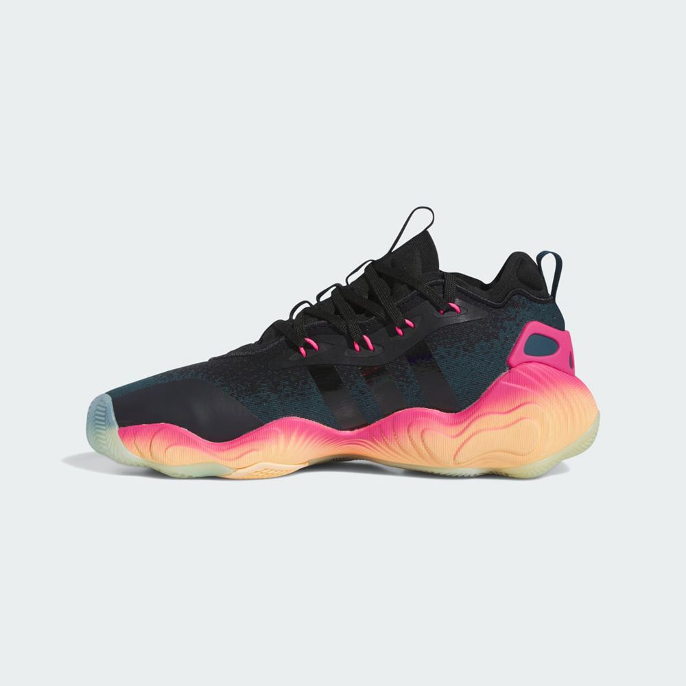 Chaussure Basket Adidas Trae Young 3 Rose Noir Orange Femme | WOS-71572368