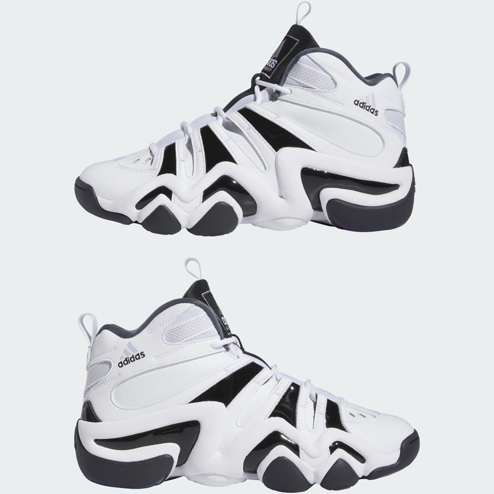 Chaussure Basket Adidas Crazy 8 Blanche Noir Violette Femme | RLM-55148135